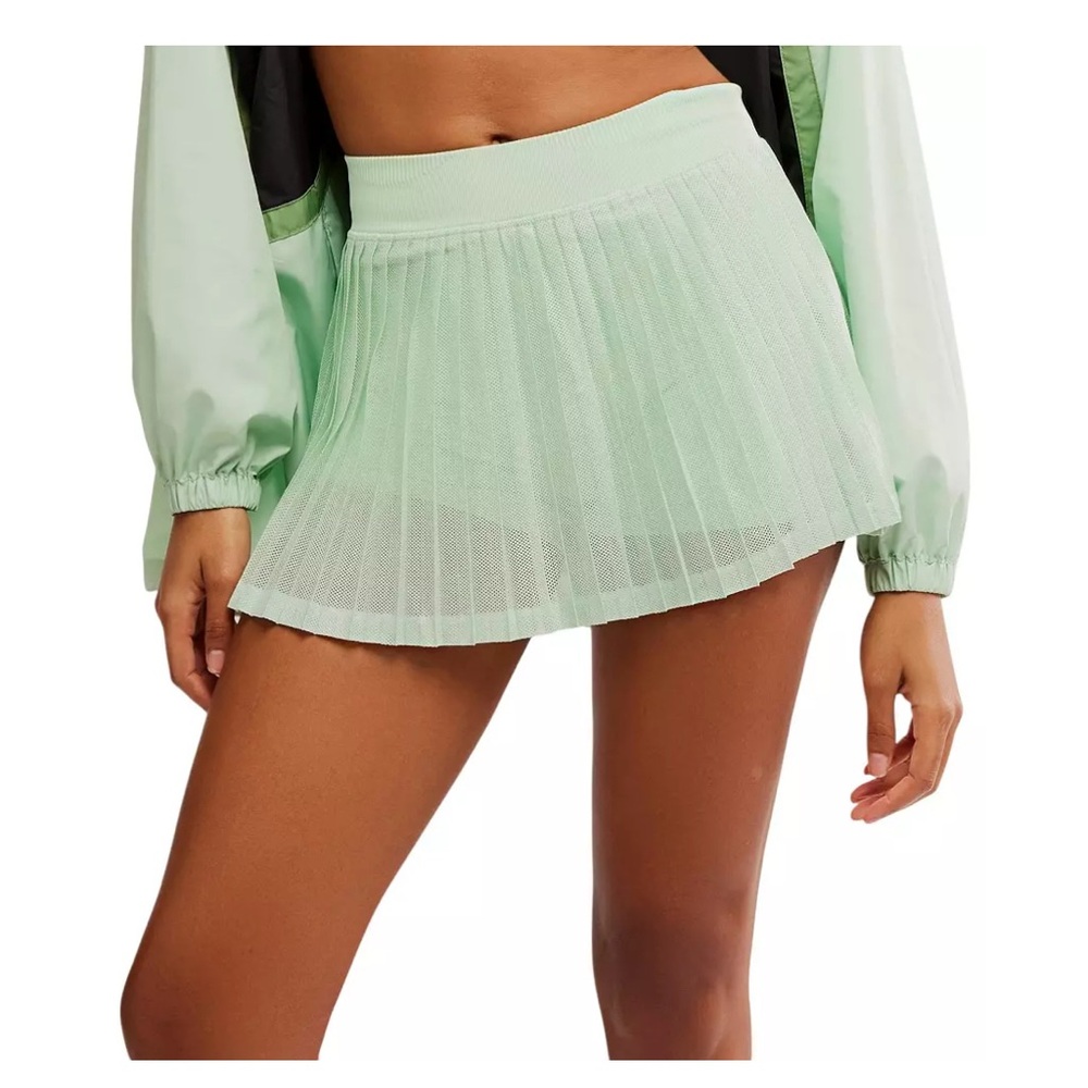 FP Movement Free People FP Women's Rally Ruffle Mini Skirt Medium large green - Picture 8 of 9